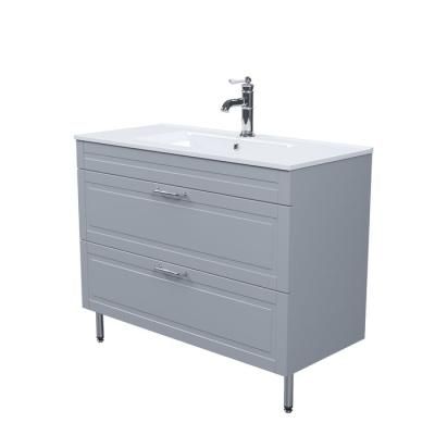 Тумба IDDIS с умывальником, напольная, 100 см, светло-серый, Oxford  (OXGFF1GD0LGR1iLL95JWK)