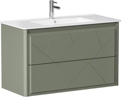 Тумба под раковину Allen Brau Paris 100 1.360002.CGM олива матовый