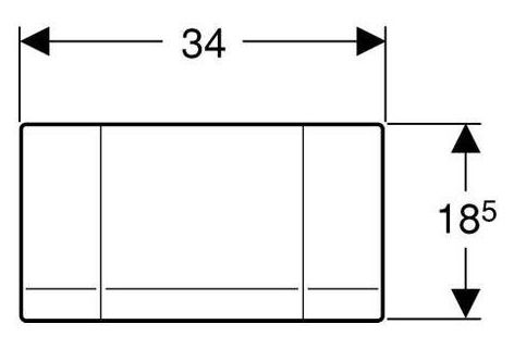 Кнопка смыва Geberit Highline 115.151.00.1 нержавеющая сталь