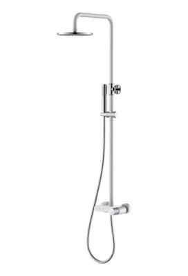 Душевая стойка Boheme Stick 128-WCR для ванны, белый, хром diamond