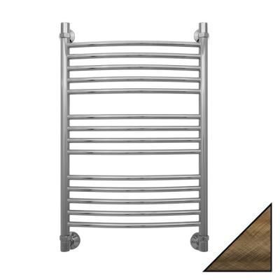 Полотенцесушитель водяной Сунержа Богема 800x500 состаренная бронза выгнутый, с доп. перемычкой