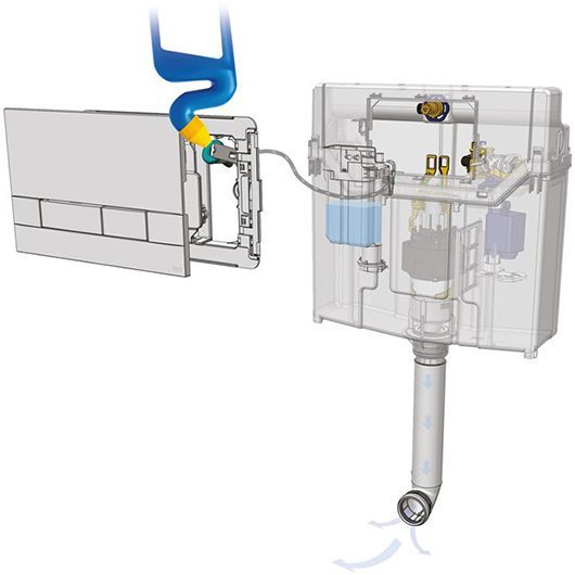 Кнопка смыва Oli Narrow 148300 белый
