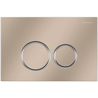 Кнопка смыва Caprigo Dew-R DA001-champagne/crm для инсталляции, шампань/хром/шампань