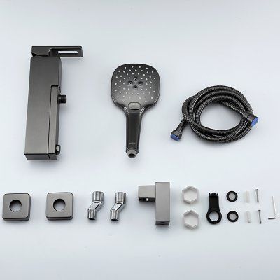 Смеситель для ванны Gappo Futura G3217-9 оружейная сталь