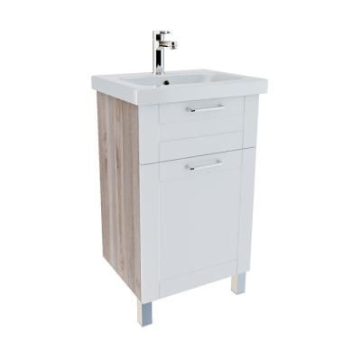 Тумба с раковиной IDDIS New Sena NSHEE5EG0WHP1iZM95CNK белый/бежевый