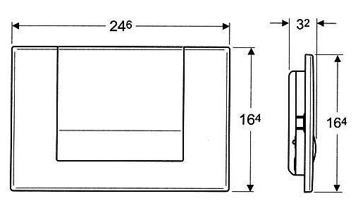 Кнопка смыва Geberit Tango 115.760.KA.1 хром / хром матовый