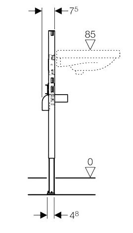Система инсталляции Geberit Duofix 111.490.00.1 для раковин