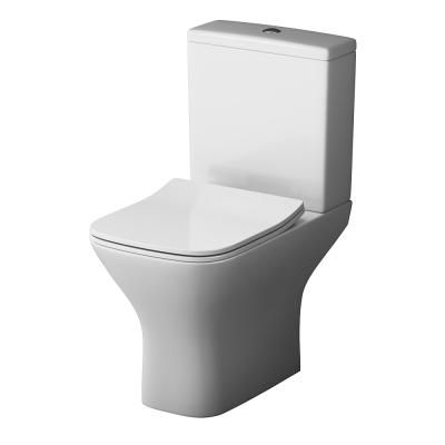Унитаз-компакт без ободка с сиденьем микролифт AM.PM Gem C908601SC