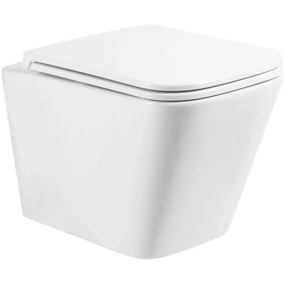 Унитаз подвесной BelBagno Ardente-R BB520CHR/SC безободковый, с сиденьем микролифт, белый