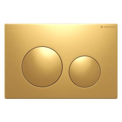 Клавиша смыва Terminus 62K24х16G, брашированное золото