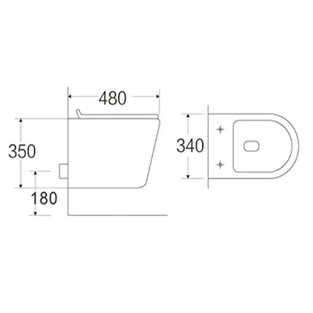 Унитаз подвесной Cerutti SPA 2615E Matt black микролифт, черный