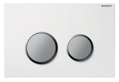 Кнопка смыва Geberit Kappa 21 115.240.KL.1 белая/матовый хром