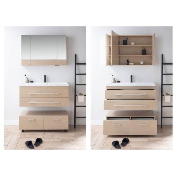 Тумба под раковину Aquanet Нота 00171497 100 светлый дуб