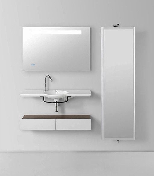 Зеркало Jacob Delafon Formilia EB1160-NF (EB1041-NF) 80 см, часы