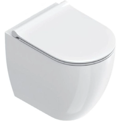 Унитаз приставной Catalano Sfera 0512500001 безободковый, торнадо, белый глянец