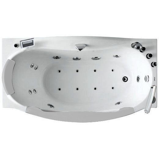 Акриловая ванна Gemy G9072 O R с гидромассажем