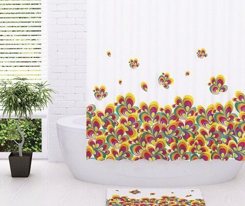 Штора для ванной комнаты WasserKRAFT Leine SC-50101 мультицвет