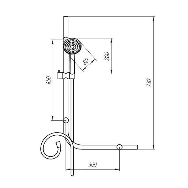 Душевой гарнитур Paini Cesana CECR121 хром