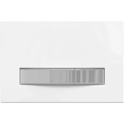 Кнопка смыва Berges Atom Line 049232 для инсталляции, белый глянец/хром