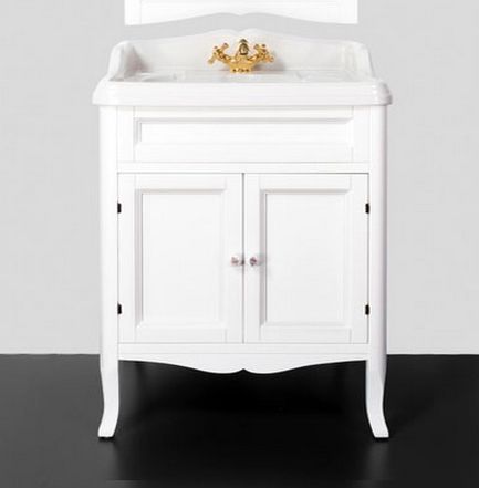 Тумба с раковиной Tiffany World Veronica Ver 71 bi puro/cer 71 белый матовый/керамика