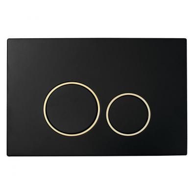 Кнопка смыва Boheme 663 черный, золото