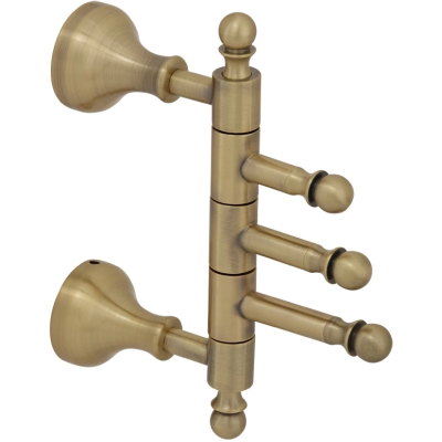 Крючок Veragio Gialetta Bronzo VR.GIL-6435.BR тройной, поворотный, для ванны, бронза