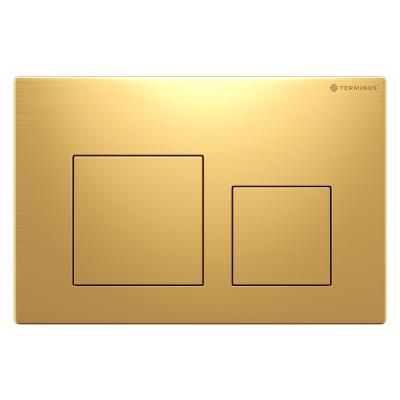 Клавиша смыва Terminus 82K24х16G, брашированное золото