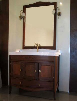 Мебель для ванной Tiffany World Veronica Ver105/Cnoce/br 105 орех/бронза