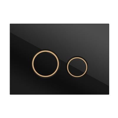 Кнопка смыва Cersanit Twins 64117 черный