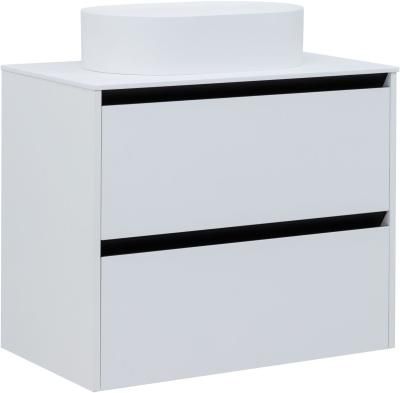 Тумба под раковину Allen Brau Activity 80 1.34004.WM белый матовый/черный браш