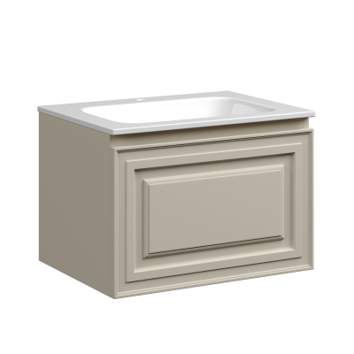 Тумба подвесная SANCOS Very 590х445х406, c одним  ящиком оснащенным доводчиками, Beige Soft , VR60CE