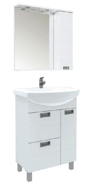 Тумба под раковину Aquanet Сити 00172683 60 белая