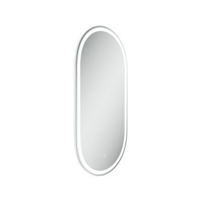 Зеркало для ванной комнаты SANCOS Oval, фронтальная подсветка 450х900 с сенсорным управлением на прикосновение,  OV45F