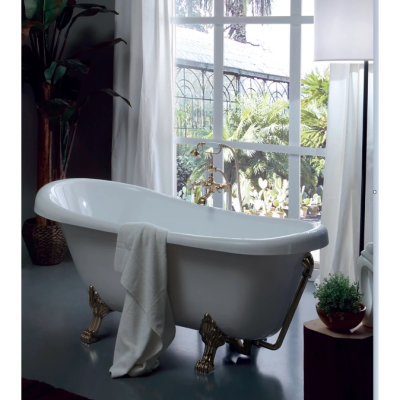 Ванна из литьевого мрамора Kerasan Retro 105593 170x77см, отдельностоящая, белый