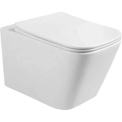 Унитаз подвесной Ceruttispa Maiella Aria CT9164 безободковый, с сиденьем микролифт, белый матовый