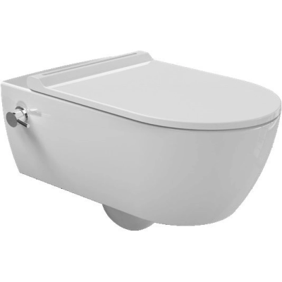 Унитаз подвесной beWash Melville HRKA052N3VE0W5SZ0 безободковый, с функцией биде, торнадо, с сиденьем микролифт, белый