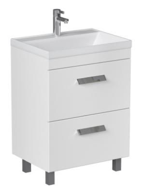 Тумба Velvex напольная Orlando 60, белый матовый (tn.ORL.CLA.60.2Y белый матовый)