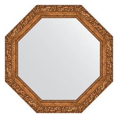 Зеркало Evoform Octagon BY 7333 70x70 виньетка бронзовая