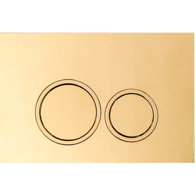 Кнопка смыва Ceruttispa CR05CG для инсталляции, шампань золотой