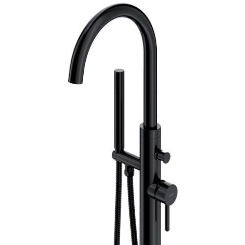 Смеситель Omnires Y Y1233BL напольный, для ванны, черный