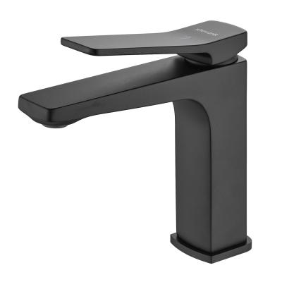 Смеситель для ванны однорычажный с гайкой Shevanik S4601H, Черный