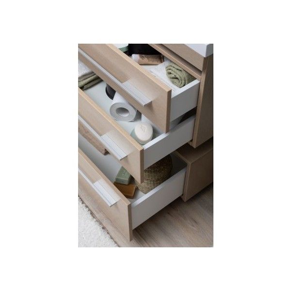 Тумба под раковину Aquanet Нота 00171489 75 светлый дуб