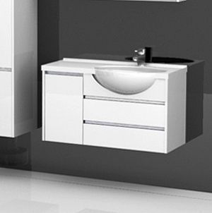 Тумба под раковину Aquanet Лайн 00164937 90 R белая