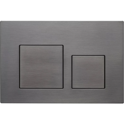 Кнопка смыва Veconi Flush V4 FLV4-GM для инсталляции, оружейная сталь матовый