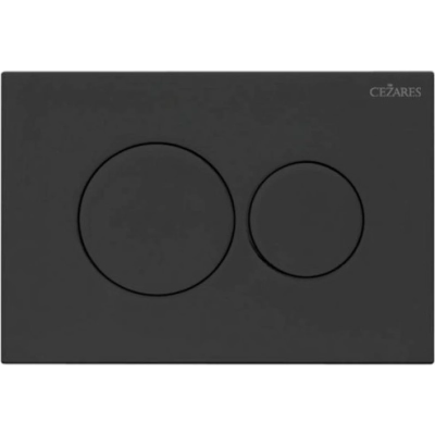Кнопка смыва Cezares Pneumatic PN1-BTN-NOP для инсталляции, черный матовый