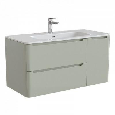 Тумба с раковиной IDDIS Edifice EDEBI1MD0GVN1iFI95ATK 100 фисташковый/серый
