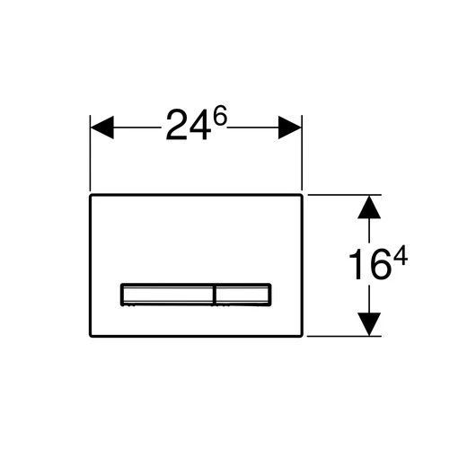 Кнопка смыва Geberit Sigma 50 115.671.DW.2 черная