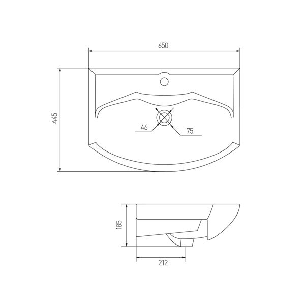 Мебель для ванной Aquaton Ария Н 1A123401AA010 65 белый
