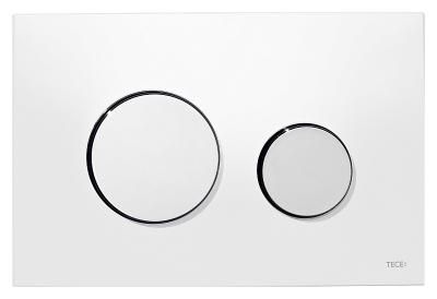 Кнопка смыва Tece Loop 9240627 белая, кнопка хром глянцевый