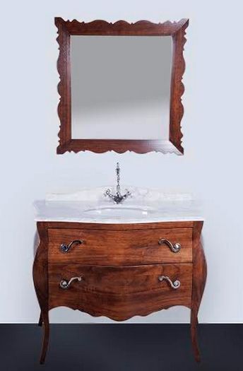 Тумба с раковиной Tiffany World Barocco 7241 ant bassanese/сr 116 состаренный орех